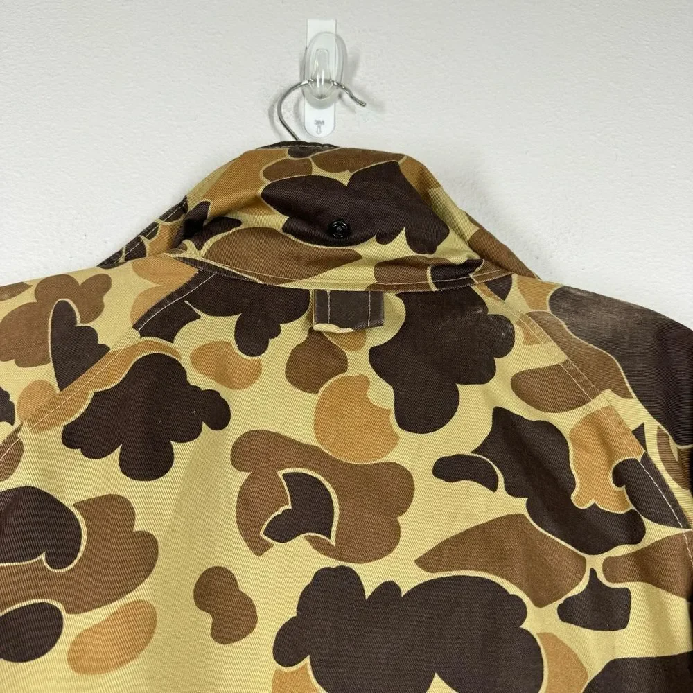 Vintage Columbia Gore-Tex Duck Camouflage Hunting Jacket Outdoors Size Small
